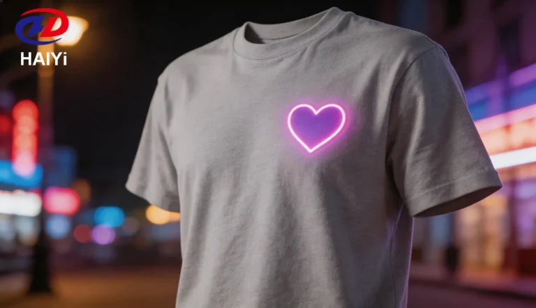 T-shirts with reflective patterns