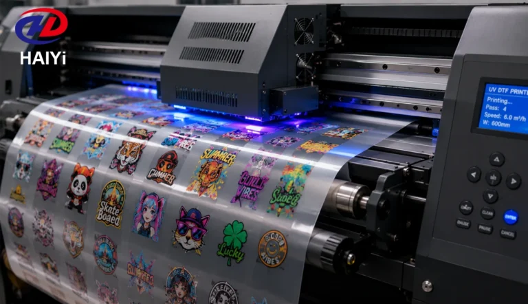 UV DTF printer working scene