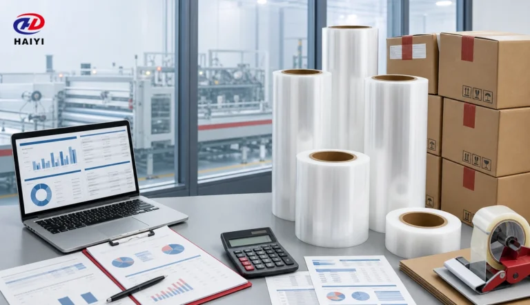 DTF film wholesale price analysis with rolls, cartons, calculator, and cost documents