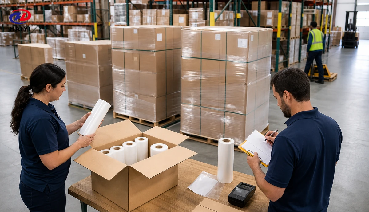Distributor warehouse receiving inspection for private label DTF film cartons