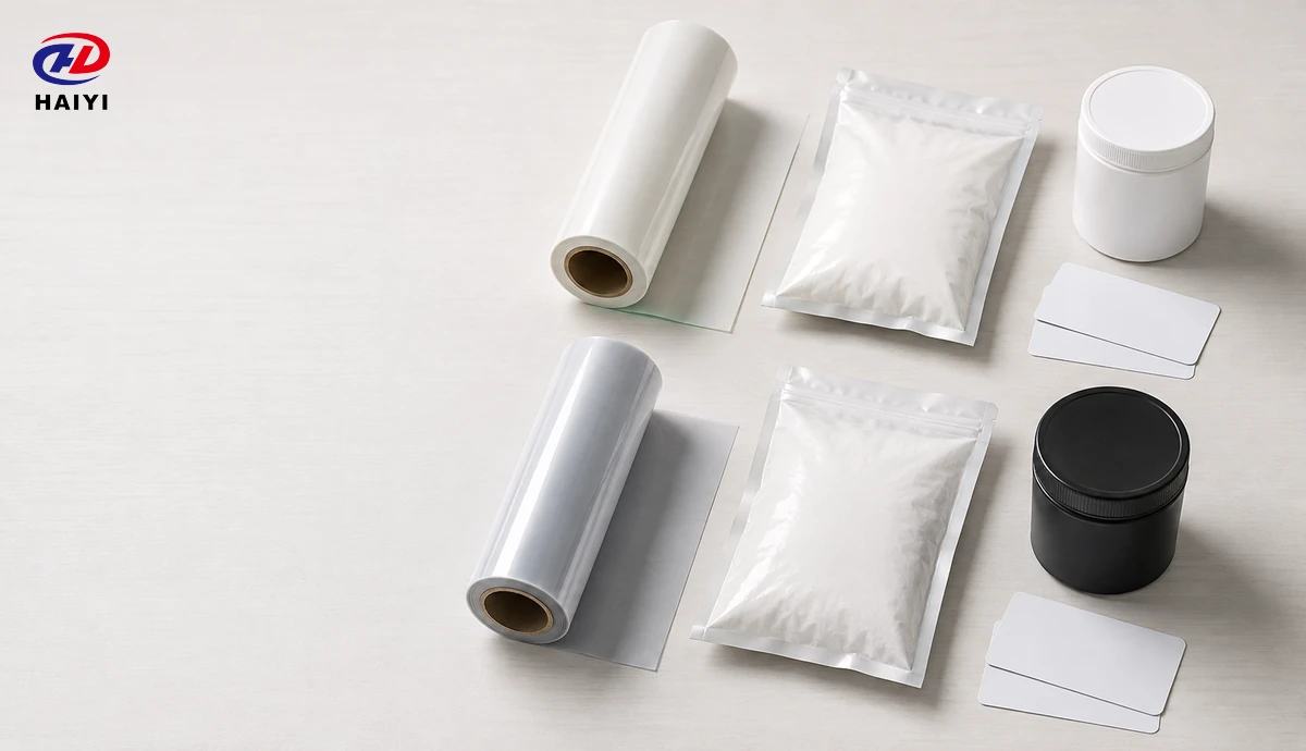 Control and candidate DTF consumable kits arranged for comparison