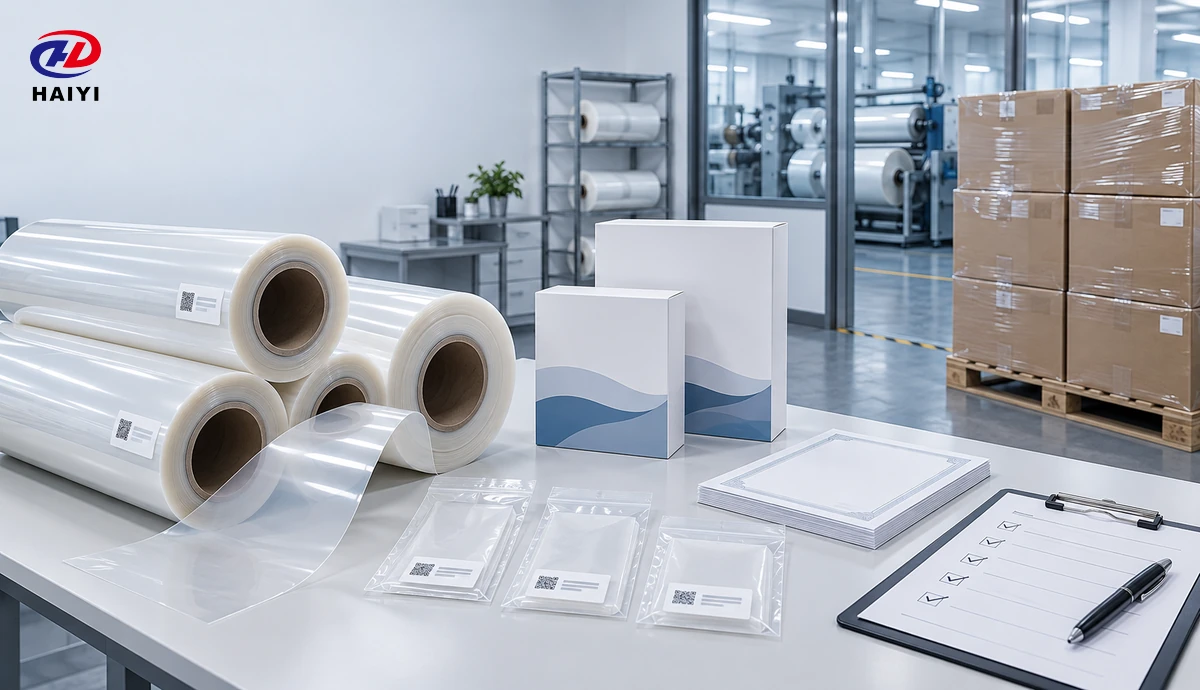 DTF film production rolls packaging retained samples and order release documents