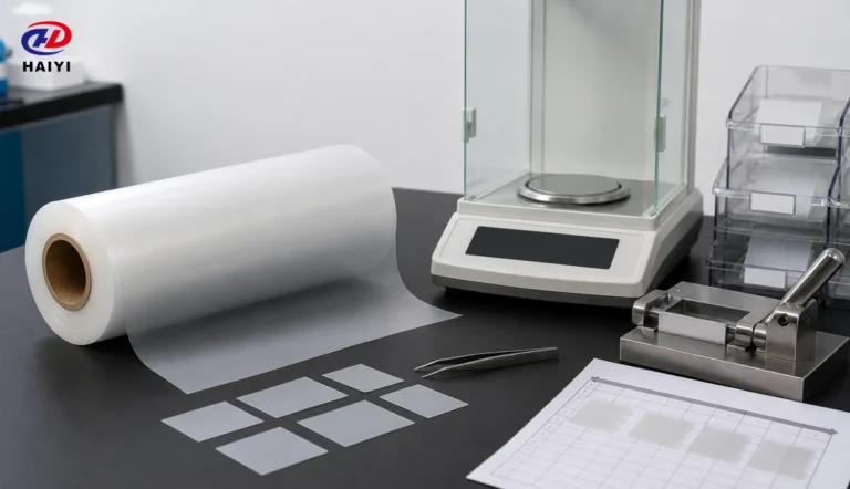 DTF film coating weight and uniformity laboratory measurement setup