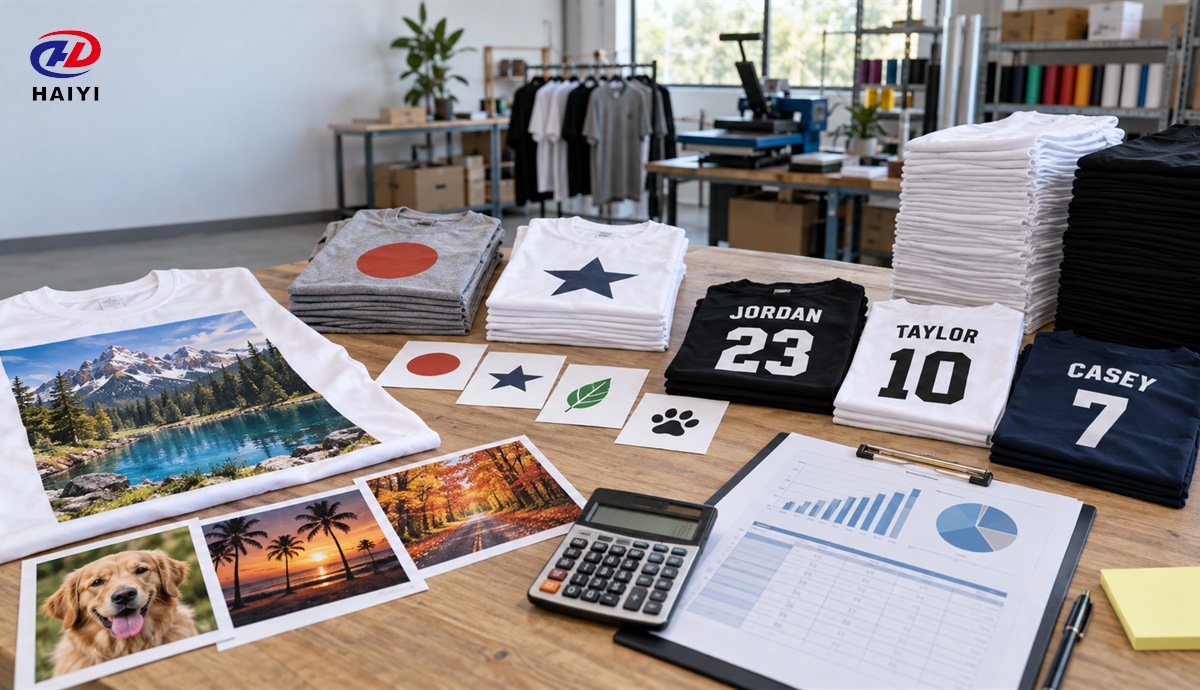Garment artwork complexity personalization and order-volume planning