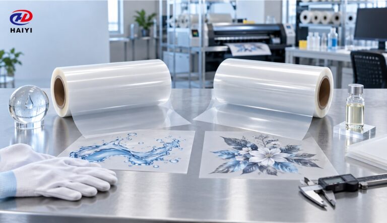 Water-based and oil-based DTF film terminology compared through coating and performance inspection